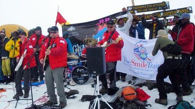 Sound Driver play what is believed to be the world's highest-altitude gig, on top of Kilimanjaro.