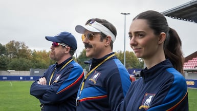 Ted Lasso returns to Richmond in season four, where he takes on a new challenge coaching a women’s football team. Photo: Apple TV