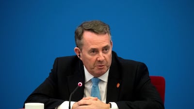British Secretary of State for International Trade Liam Fox. AP Photo