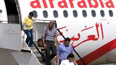 Air Arabia was a star performer on the Dubai stock exchange, where it gained 4.2 per cent to close at 83 fils yesterday. Jeff Topping / The National