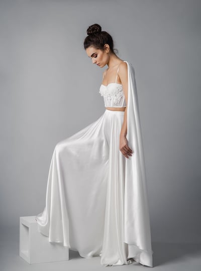 House of Moirai's ready-to-wear collection gowns. Courtesy Maria Sundin Photography