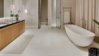 A spacious ensuite bathroom.