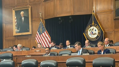 The House foreign affairs subcommittee on the Middle East and North Africa meets on Yemen, in Washington on September 1. Sara Ruthven / The National