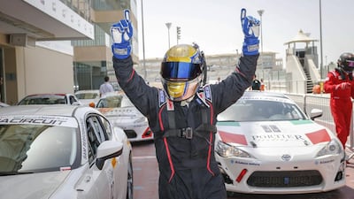 Karim Al Azhari celebrates his win.