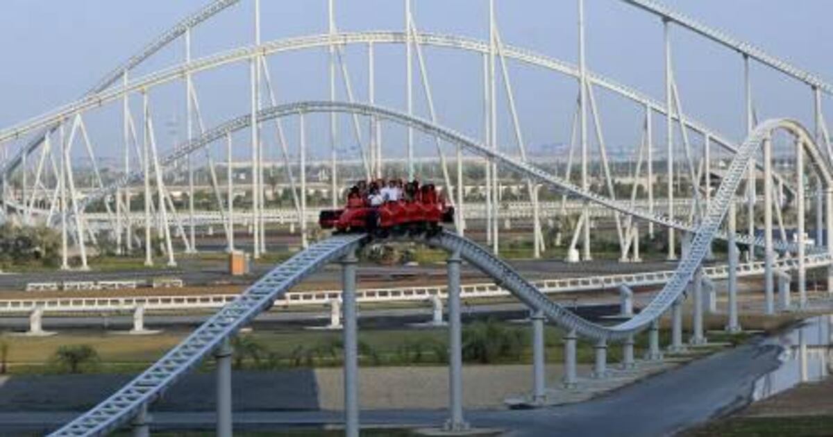 Ferrai World Rides Ferrari World cruises following rollercoaster ride | The National