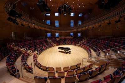 Curved balconies at Pierre Boulez Saal bring listeners closer to the musicians below. Photo: Monika Rittershaus / Pierre Boulez Saal