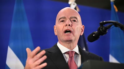 Fifa President Gianni Infantino issued a statement via social media on Monday. AFP