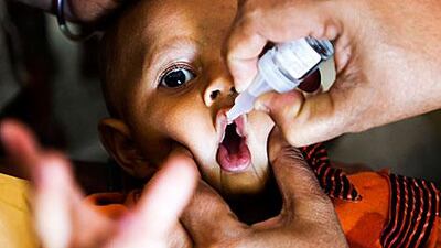 Plans are in place to eradicate Polio by 2018. Simon de Trey-White for The National