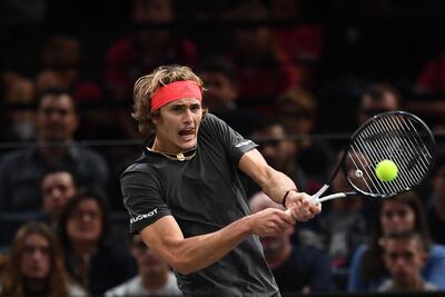 Alexander Zverev should be a leading contender in London if he recovers from his shoulder injury. AFP