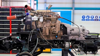 The Nimr Ajban Class engine assembly area. Victor Besa / The National