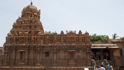 The temple stands tall, at more than 64 metres