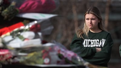 Another mourner. President Joe Biden said he and first lady Jill Biden were praying for the victims. AFP