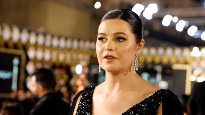 Egyptian actress Yosra El Lozy poses during the opening ceremony of the 42nd Cairo International Film Festival. Reuters