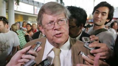 This file picture shows Olli Heinonen, the deputy director general of the IAEA.