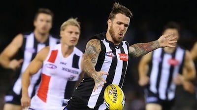 Dane Swan and his Collingwood teammates could make the trip from Australia to play an actual AFL match in the UAE soon. Michael Dodge / Getty Images