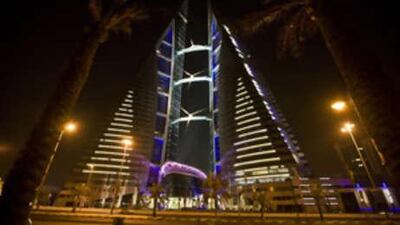 The Bahrain World Trade Center in Manama, Bahrain.