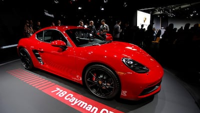 The Porsche 718 Cayman GTS. A manager for the German luxury car maker has been held over the emissions cheating scandal. Mike Blake/Reuters