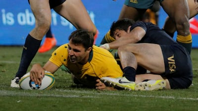 Nick Phipps was one of five Wallabies to score at least one try against Argentina on Saturday. Jason Reed / Reuters