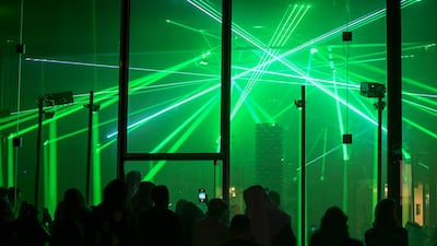 Nomad 2.0 by Khalid Alshafar is based on the idea of the arish, a traditional UAE large hut-like structure made from panels of palm fronds