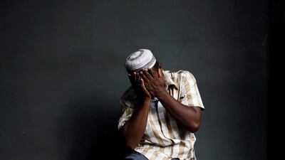 A Muslim man prays on the first Friday prayers of the holy month of Ramadan at a mosque in Colombo, Sri Lanka. Dinuka Liyanawatte / Reuters