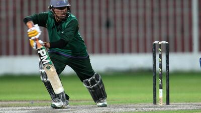 Saqlain Haider has completed four years in the UAE as a resident and is now eligible to play for the national team. Pawan Singh / The National