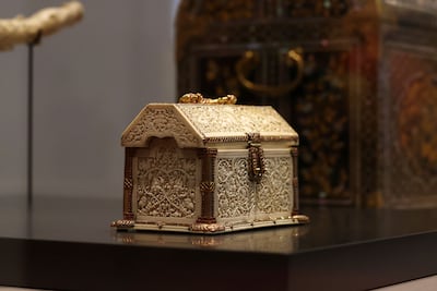 A casket from the Kingdom of Kotte is part of the museum's collection. Chris Whiteoak / The National