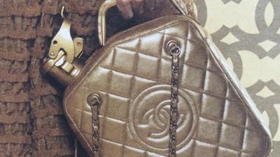 A handout photo of Chanel petrol can bag from Chanel Cruise 2015 collection (Courtesy: Chanel)
