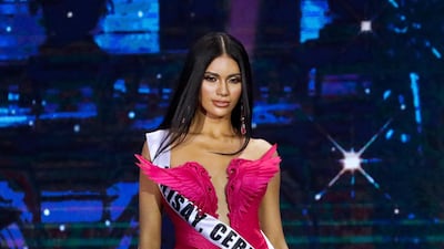 Winner Gazini Ganados walks on stage in her evening gown during the coronation night of the Miss Philippines 2019 beauty contest. EPA/ROLEX DELA PENA