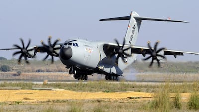 An Airbus A400M military transporter. The company took a huge financial charge relating to the troubled plane. Bertrand Guay / AFP