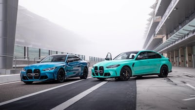The BMW M3 and M4 arrive at Abu Dhabi's Yas Marina Circuit. All photos courtesy BMW Middle East