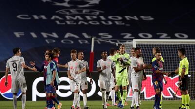 Bayern Munich celebrate. EPA