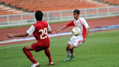UAE Under 17 striker, Faisal Hussain. UAEFA