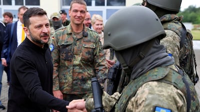 President Volodymyr Zelenskyy continues to press for Nato membership for Ukraine. Reuters