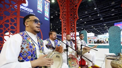 The Morocco stand at the Arabian Travel Market, at Dubai World Trade Centre. Chris Whiteoak / The National