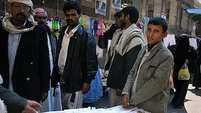 Rashid Adaad, 15, sells candles in the Old City of Sana'a. Photo: .