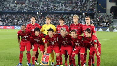 The Kashima Antlers side line-up.