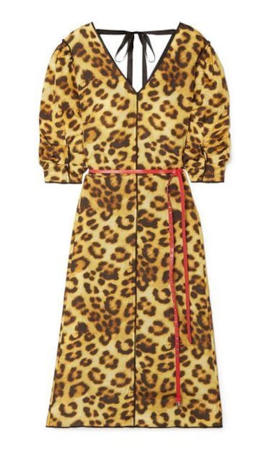 Marc Jacobs Belted leopard-print taffeta dress. Net-a-Porter