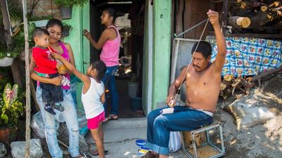 Mayor Alarcon estimates 70 per cent of the village has gone across the border to the US, from where they send money home, fuelling much of Chchihualco's economy. Pedro Pardo/AFP