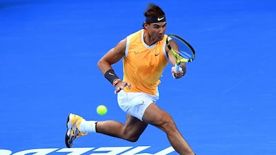 Rafael Nadal hits a forehand. EPA
