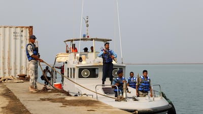 Yemeni coast guards near the port city of Hodeidah. Reuters