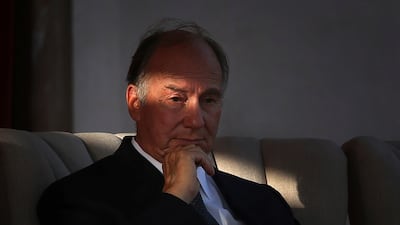 The Aga Khan at the inauguration of the restored 16th century Humayun's Tomb in New Delhi, India. AP