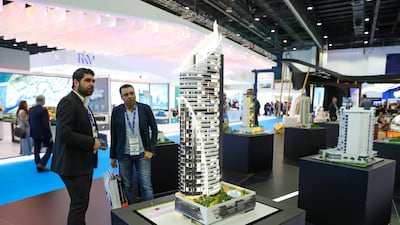 Visitors at the 02 model by Tiger. Chris Whiteoak / The National