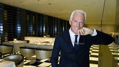 The Italian fashion designer Giorgio Armani is unperturbed by the turmoil in North Africa particularly Egypt. EPA