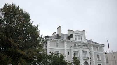 The United States has ordered Russia to close its consulate in San Francisco, the chancery annex in Washington (pictured), where Moscow has a giant embassy complex, and a consular annex in New York. Eric Baradat/ AFP Photo