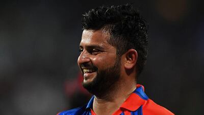 Gujarat Lions captain Suresh Raina reacts after winning the match against Kolkata Knight Riders at The Eden Gardens Cricket Stadium in Kolkata on April 21, 2017. Dibyangshu Sarkar / AFP