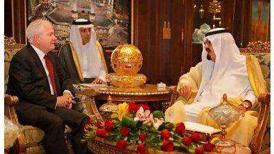 Robert Gates, the US defence secretary, meets King Abdullah of Saudi Arabia in Riyadh last week. The two allies have experienced a rough patch in relations recently, but many analysts say the leaders of both countries agree on most of the major issues confronting them.