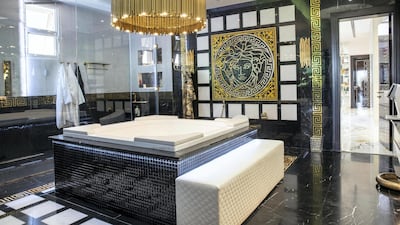 A jacuzzi inside Adel and Sana Sajan's bathroom.