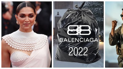 Deepika Padukone's ground-breaking Louis Vuitton deal, Balenciaga's huge style misstep and Tom Cruise's box office mega-hit are among the pop culture highs and lows of 2022. Photos: Getty Images, Balenciaga, Paramount Pictures