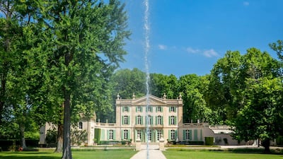 A view of Chateau De Tourreau and the home's fountain park. Courtesy Chateau De Tourreau