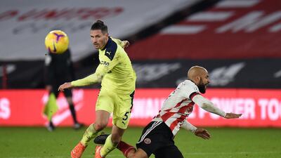 Fabian Schar - 5: Shaky at times as Newcastle struggled to keep out wave and after wave of attacks. Ludicrous attempt to lob Ramsdale from free-kick on half-way line in second half when team had been struggling to get possession. Victim of nasty tackle from behind by Sharp and lost his composure after that, was booked and could have seen red. AFP